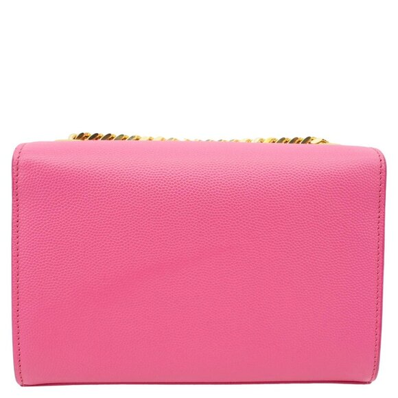 Yves Saint Laurent  Kate Small Pebbled Leather Chain Crossbody Bag Pink - Picture 4 of 14